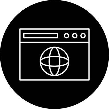 Web Sitesi Vektör Sembol Tasarımı 