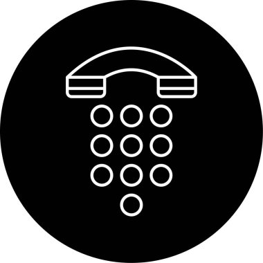 Telefon Aranıyor Vektör Kabartma Simgesi Tasarımı 