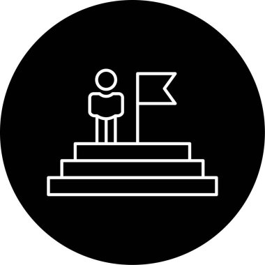 Rol Modeli Vektör Kabartma Simgesi Tasarımı  