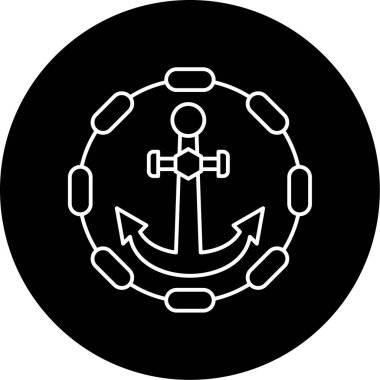Gemi Zinciri Vektör Sembol Tasarımı 