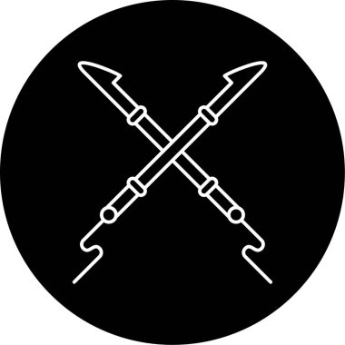 Zıpkın Vektörü Kabartma Simgesi Tasarımı 