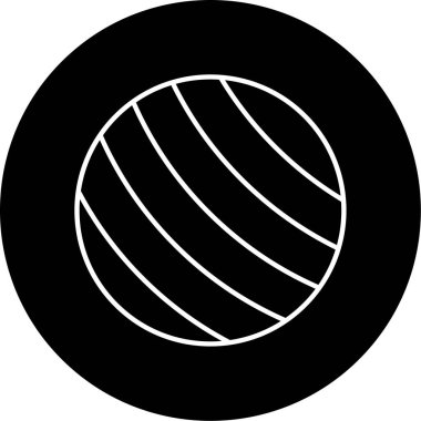 Topa Sığdır Vektör Kabartma Simgesi Tasarımı