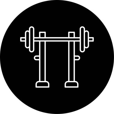 Jimnastik Çubuğu Vektör Kabartma Simgesi Tasarımı