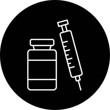 Steroid Vektör Kabartma Simgesi Tasarımı