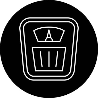 Ağırlık Boyutu Vektör Kabartma Simgesi Tasarımı