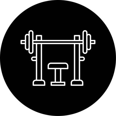 Bench Basın Vektörü Kabartma Simgesi Tasarımı