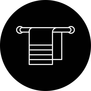  Havlu Vektörü Kabartma Simgesi Tasarımı