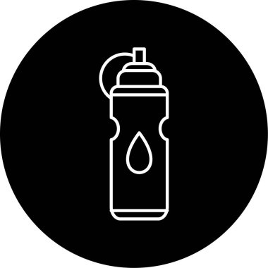  Su Şişe Vektörü Kabartma Simgesi Tasarımı 