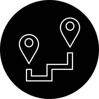 Yönlendirme Vektörü Simgesi Tasarımı 