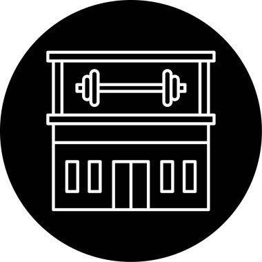 Jimnastik Vektörü Şekil Simgesi Tasarımı