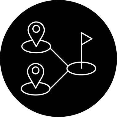 Hedef Vektör Kabartma Simgesi Tasarımı