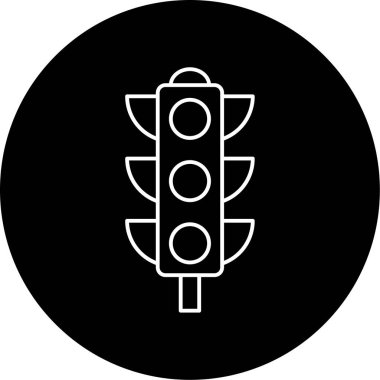 Trafik Işıkları Vektör Sembol Tasarımı