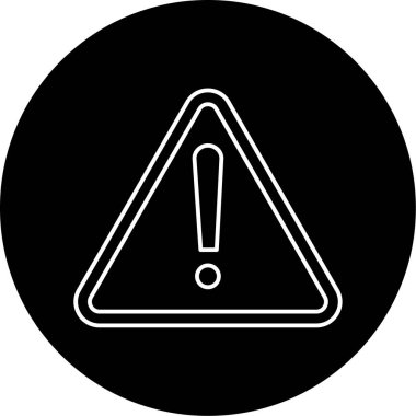 Dikkat İşareti Vektör Sembol Tasarımı 