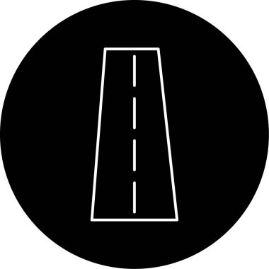 Yol Vektörü Kabartma Simgesi Tasarımı