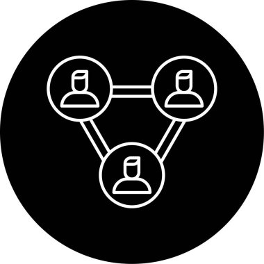 Ağ Vektörü Kabartma Simgesi Tasarımı 