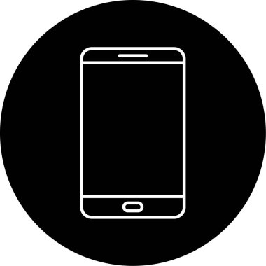 Akıllı Telefon Vektörü Kabartma Simgesi Tasarımı 