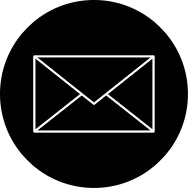 Posta Vektörü Kabartma Simgesi Tasarımı