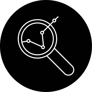 Analiz Vektörü Kabartma Simgesi Tasarımı 