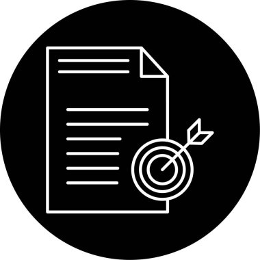 Hedef Vektör Şekil Simgesi Tasarımı 