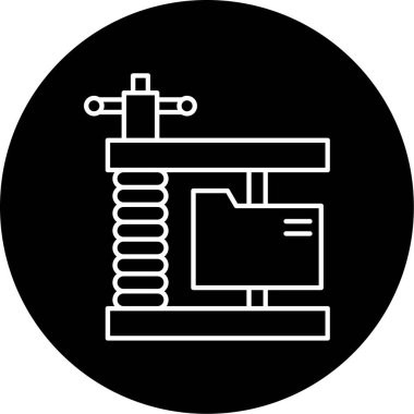 Dosya Sıkıştırma Vektörü Kabartma Simgesi Tasarımı