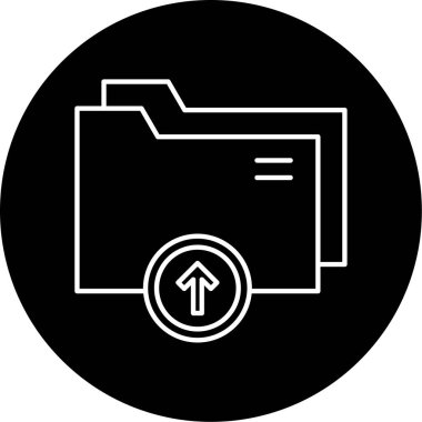 Dizin Vektörü Glyph Simgesi Tasarımı Yükle 