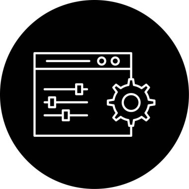 Vektör Kabartma Simgesi Tasarımını Denetler 