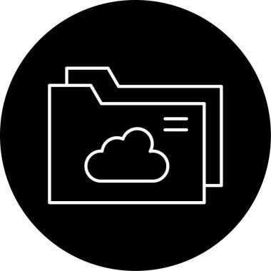 Bulut Paylaşımı Vektör Kabartma Simgesi Tasarımı 