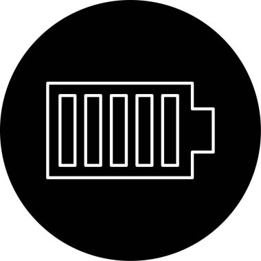 Pil Vektörü Şekil Simgesi Tasarımı