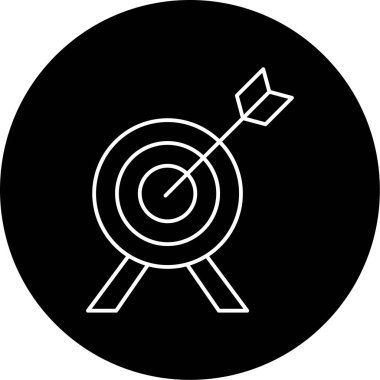 Hedef Vektör Şekil Simgesi Tasarımı 