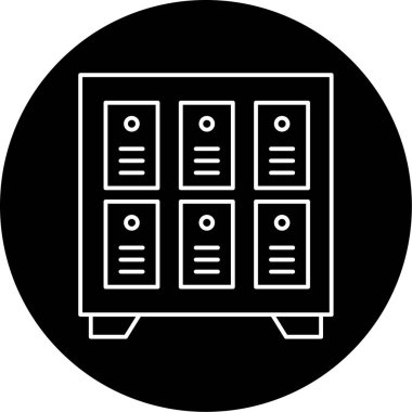 Dolaplar Vektör Şekil Simgesi Tasarımı 