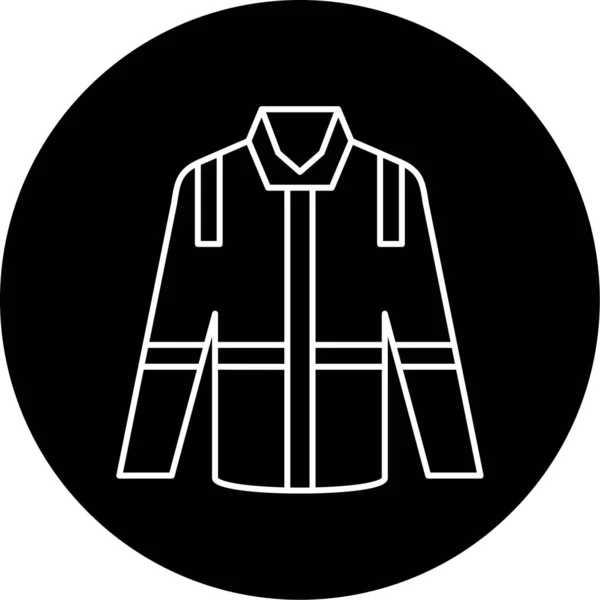Fire Jacket Vector Glyph Icon Design — Image vectorielle