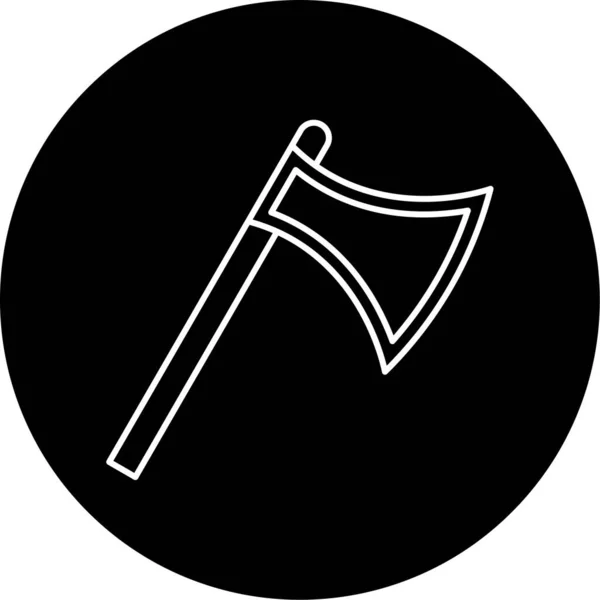 Axe Vector Glyph Icon Design — ストックベクタ