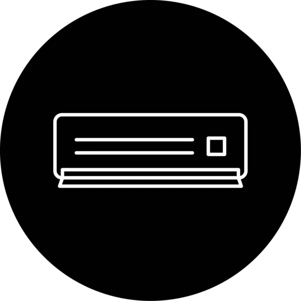 Air Conditioner Vector Glyph Icon Design — Stok Vektör