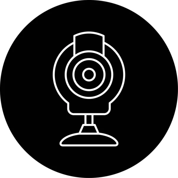 Webcam Vector Glyph Icon Design — Vector de stock