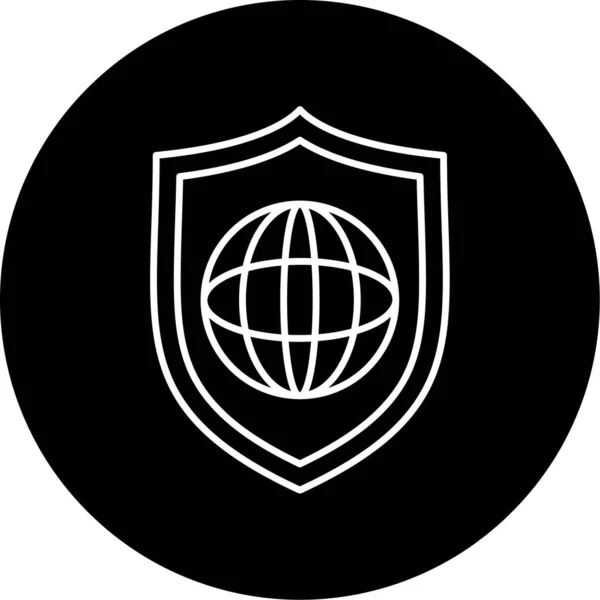 Protection Vector Glyph Icon Design —  Vetores de Stock