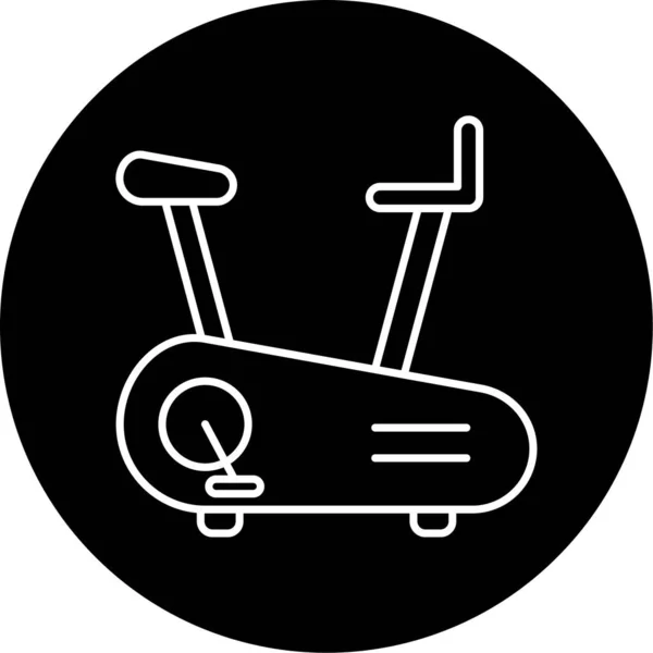 Trening Rowerze Vector Glyph Icon Design — Wektor stockowy