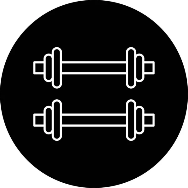 Weight Vector Glyph Icon Design — Stock Vector