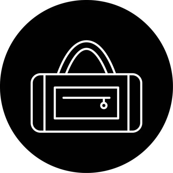 Sport Bag Vector Glyph Icon Design — Image vectorielle