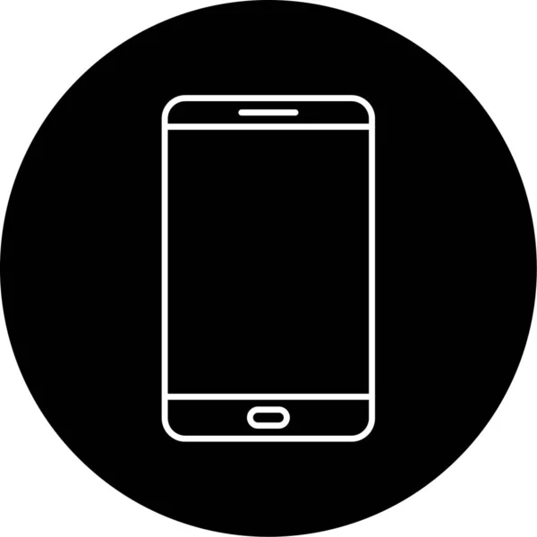 Smart Phone Vector Glyph Icon Design — Stockvektor