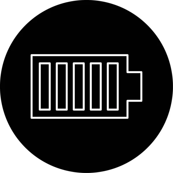 Battery Vector Glyph Icon Design — Vettoriale Stock
