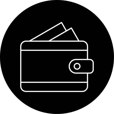 Cüzdan Vektörü Şekil Simgesi Tasarımı