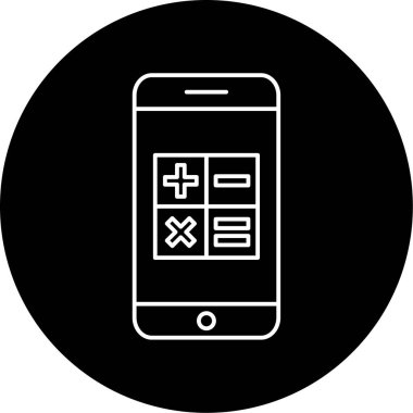 Uygulama Vektörü Kabartma Simgesi Tasarımı Hesaplanıyor 