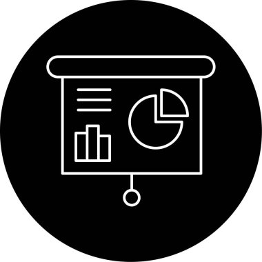 Sunum Vektörü Şekil Simgesi Tasarımı