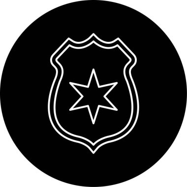 Polis Rozeti Vektör Sembol Tasarımı