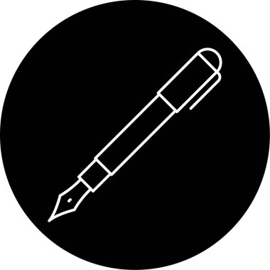 Kalem Vektörü Şekil Simgesi Tasarımı