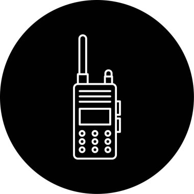 Telsiz Telsiz Vektör Sembol Tasarımı