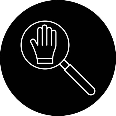 Kanıt Vektörü Kabartma Simgesi Tasarımı