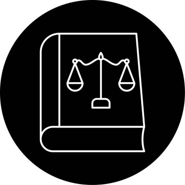  Hukuk Kitabı Vektörü Kabartma Simgesi Tasarımı