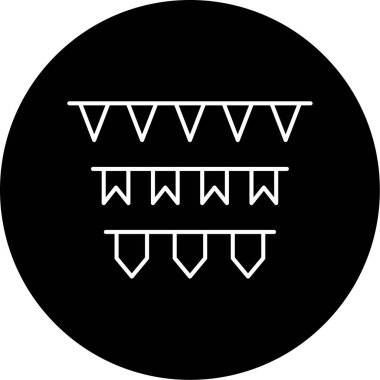 Çelenk Vektörü Simge Tasarımı