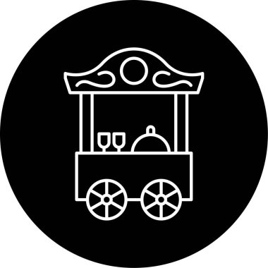 Gıda Oyalama Vektörü Kabartma Simgesi Tasarımı